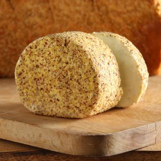 Würzige Ziegenrolle Senf 45 %