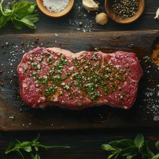 Rumpsteak Kräuterbutter Art Wulksfelde ca. 250 g (variables Gewicht)