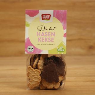 Dinkel-Hasen-Kekse Zartbitter-Schokolade
