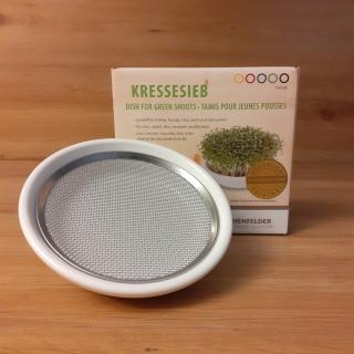 Kressesieb 12 cm weiß