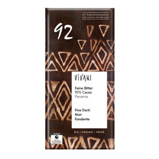 Feine Bitter Schokolade 92% Cacao