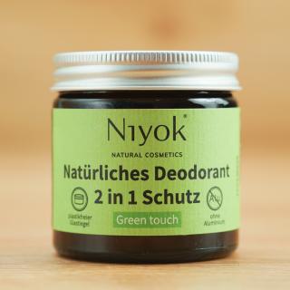 Natürliches Deodorant 2 in 1 Schutz Green Touch im Glas