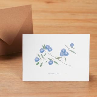 Weihnachtskarte Winterzeit