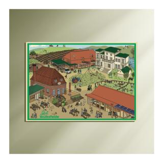 Wulksfelder Wimmelbild Poster
