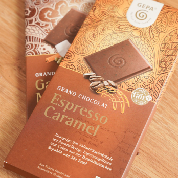 Schokolade Vollmilch Espresso Karamellcrisp