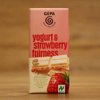 Schokolade Weisse Joghurt Erdbeere