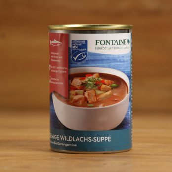 Cremige Wildlachs Suppe