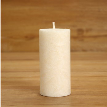 Stumpenkerze elfenbein glatt 135x65