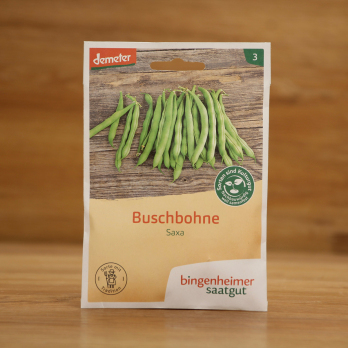 Saatgut  Buschbohne Saxa