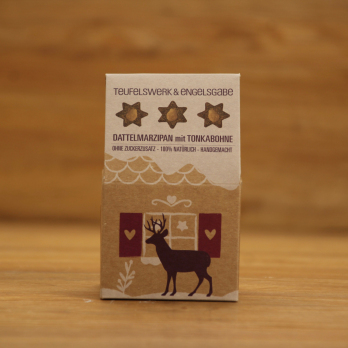 Weihnachtskonfekt Dattelmarzipan&Tonkabohne