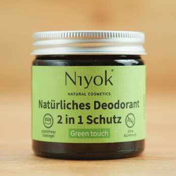 Natürliches Deodorant 2 in 1 Schutz Green Touch im Glas