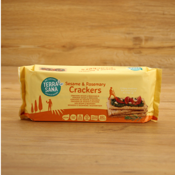 Cracker mit Sesam und Rosmarin