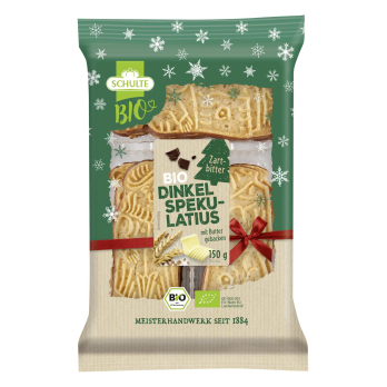 Dinkel Spekulatius, mit Zartbitter-Schokolade
