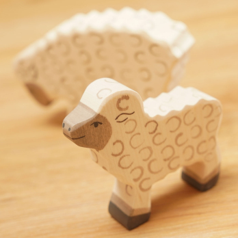 Holztier Lamm