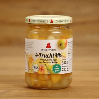 4-FruchtMix - Pfirsich, Birne, Apfel, Ananas