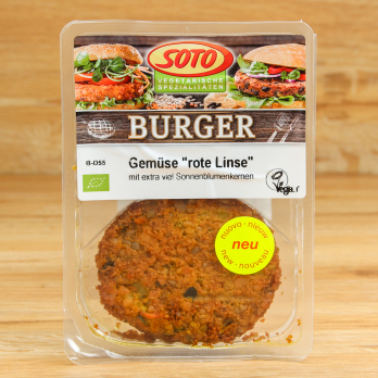Gemüseburger Rote Linsen 160 g